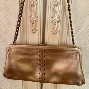 Michael Kors gold/bronze clutch